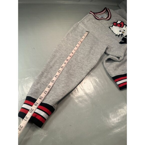 Hello Kitty Sweatshirt Women Sanrio Crewneck Fleece Graphic Logo Pullover - Picture 6 of 14